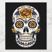 イエローローズシュガースカルオンブラック ワインラベル (シングルラベル)