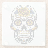 イエローローズシュガースカル ガラスコースター (裏面)