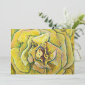 イエローローズスワールカスタムバラ招待状 招待状 (スタンド正面)