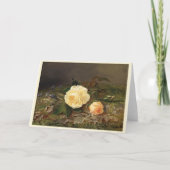 イエローローズズハッピーバースデー カード (正面)