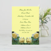 イエローローズズフローラパーティー 招待状 (スタンド正面)