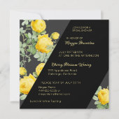 イエローローズズブライダルシャワー 招待状 (正面)