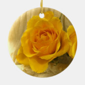 イエローローズセラミックオーナメント セラミックオーナメント (裏面)