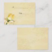 イエローローズテーブル座席表 プレイスカード (正面/裏面)