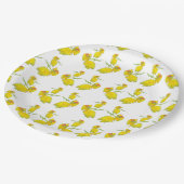 イエローローズディナープレート ペーパープレート (アングル)