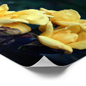 イエローローズトリオ抽象芸術 ポスター (角)