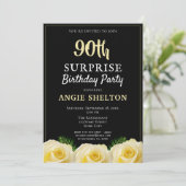イエローローズトロピカルサプライズバースデーパーティー 招待状 (スタンド正面)
