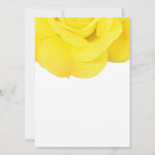 イエローローズネイビーブルーホワイトかわいいトレンディー結婚ズ 招待状 (裏面)