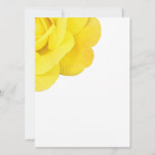 イエローローズネイビーブルーホワイトかわいい結婚アングル 招待状 (裏面)