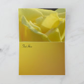 イエローローズハッピーバースデー カード (内部)