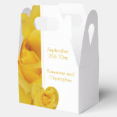 イエローローズハート結婚デザイン フェイバーボックス (オープン)