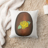 イエローローズバタークリームイースターエッグキャンディチョコレート クッション (ブランケット)