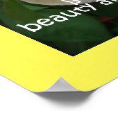 イエローローズバラ自然ガーデンポスター ポスター (角)