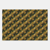 イエローローズパーソナライズされた ラッピングペーパーシート (正面3)