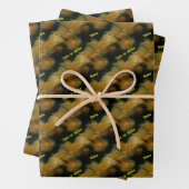 イエローローズパーソナライズされた ラッピングペーパーシート (インサイチュ)