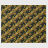 イエローローズパーソナライズされた ラッピングペーパー (フラット)