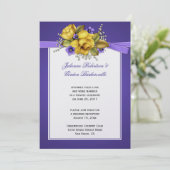 イエローローズパープルビオレットポスト結婚ズ 招待状 (スタンド正面)