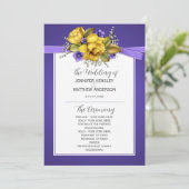 イエローローズパープルヴィオレット結婚式 プログラム (スタンド正面)