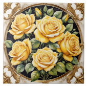 イエローローズビューティフル人気があるコレクション タイル (正面)