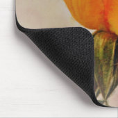 イエローローズフラワーアート金ゴールドフラワーマウスパッド マウスパッド (コーナー)