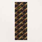 イエローローズフラワーズアートパーソナライズされた ヨガマット (正面)