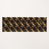 イエローローズフラワーズアートパーソナライズされた ヨガマット (正面(横))