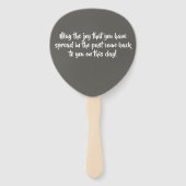 イエローローズフラワーフローラ80thバースデーパーティー ハンドファン (裏面)