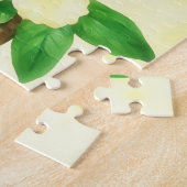 イエローローズフラワーヴィンテージスタイルアートパズル ジグソーパズル (側面)