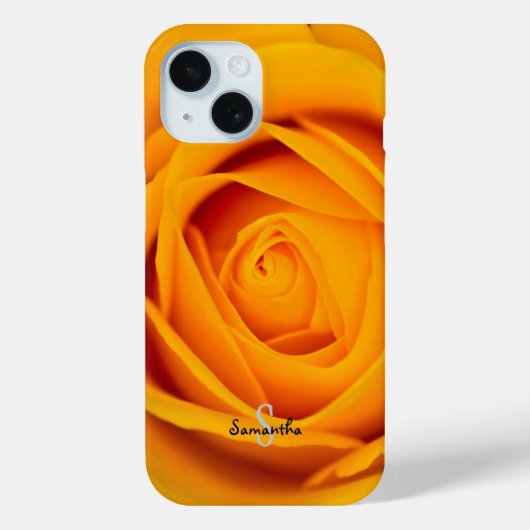 イエローローズフラワー携帯ケース Case-Mate iPhoneケース (裏面)