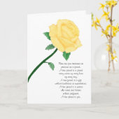 イエローローズフレンド誕生日カード カード (黄色い花)