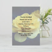 イエローローズフローラパーティー 招待状 (スタンド正面)