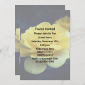 イエローローズフローラパーティー 招待状 (正面/裏面)