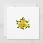 イエローローズフローラブライダルシャワー広場 招待状 (裏面)