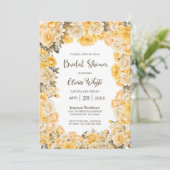 イエローローズフローラブライダルシャワー 招待状 (スタンド正面)