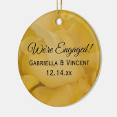 イエローローズフローラ婚約 セラミックオーナメント (左)