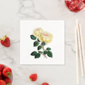 イエローローズフローラ紙ナプキンス スタンダードカクテルナプキン (インサイチュ)