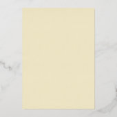 イエローローズフローラ60thサプライズ誕生日パーティー 箔招待状 (裏面)