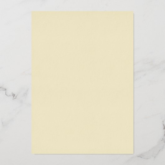 イエローローズフローラ60thサプライズ誕生日パーティー 箔招待状 (裏面)