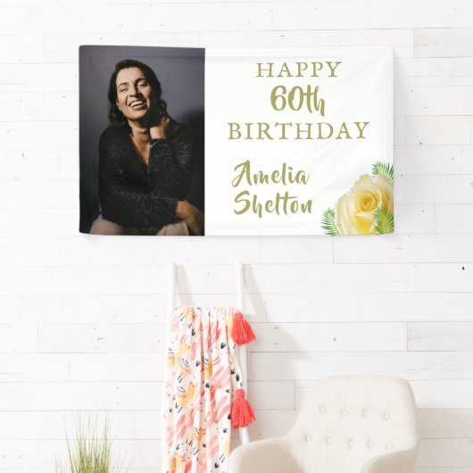 イエローローズフローラ60th Birthday Party写真 横断幕 (インサイチュ)