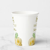 イエローローズフローラ80thバースデーパーティー 紙コップ (右)