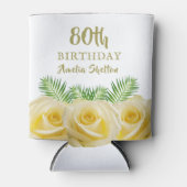 イエローローズフローラ80thバースデーパーティー 缶クーラー (正面)