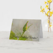 イエローローズブドフラワーアート誕生日カード カード (黄色い花)
