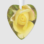 イエローローズブド オーナメント (正面)