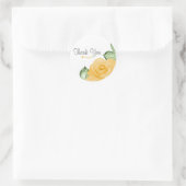 イエローローズブライダルシャワーエレガントパーティーの好意 ラウンドシール (バッグ)