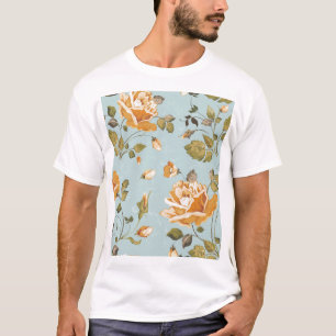 イエローローズブルー壁紙 Tシャツ