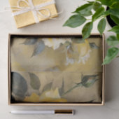 イエローローズプリントデクページ/ 薄葉紙 (ギフト)