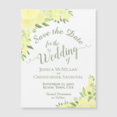 イエローローズボホ日付書道マグネットを保存 (正面)