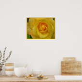 イエローローズポスタープリント美しい花プリント ポスター (キッチン)