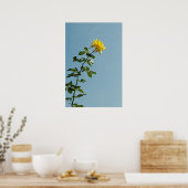 イエローローズポスター ポスター (キッチン)