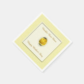 イエローローズマザーズデイ紙ナプキンス スタンダードカクテルナプキン (角)